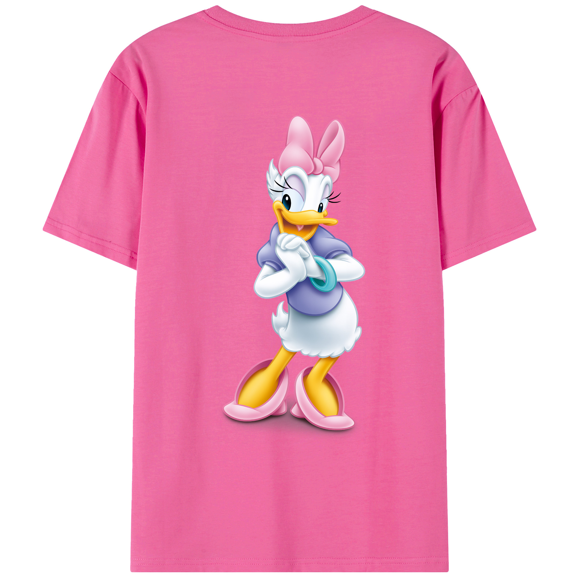 （画像用） ミッキーマウス Mickey Mouse レディース半袖Tシャツ(バックプリント)